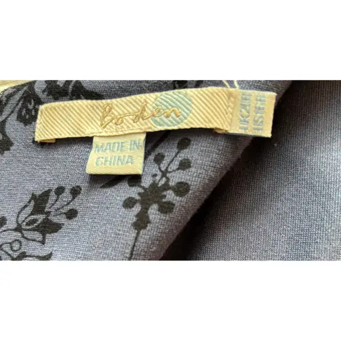 Boden USA Boden Blue Dress with Black Floral Design – Size 16R – EUC