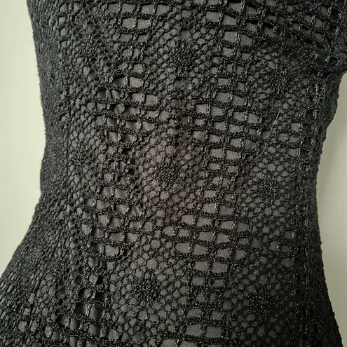 Alex Evenings Vintage Black Bodycon MIDI Dress