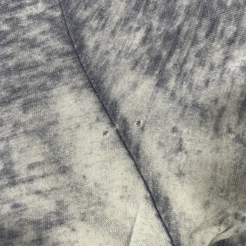 Looney Tunes Crew Graphic Sheer Blue White Top Large Juniors Y2k