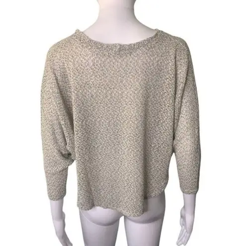 Staring At Stars Open Knit Dolman Sleeve Gray Crop Top Womens Size XS