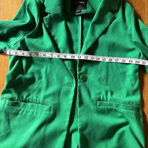 Monki Kelly Green oversized blazer and skirt suit set, size S