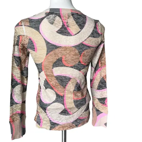 a.gain Before+ Long Sleeve Burnout Tee, Sz XS