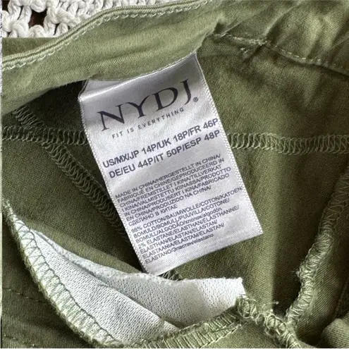 NYDJ Green Flat Front Shorts Casual Style