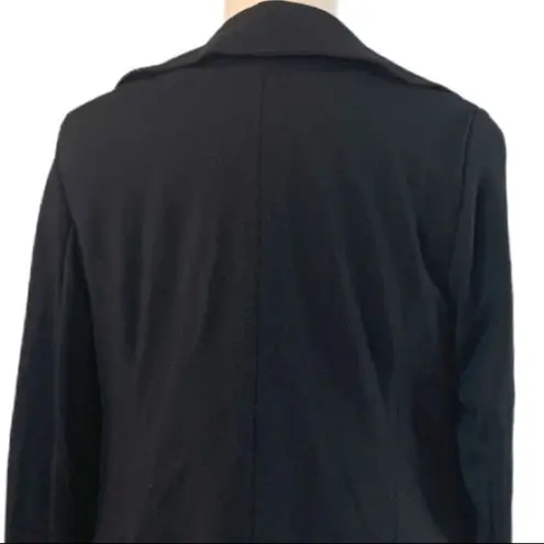 Christopher & Banks Ruffle Front Black Blazer Long Sleeve Women's Size 1X Plus