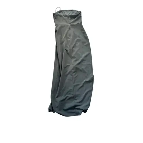 Meshki Maxi Split Front Dress Black Strapless Size Medium NWT