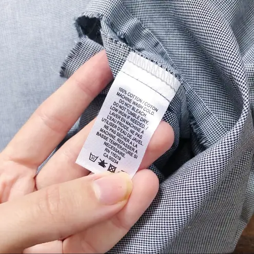 Steven Alan • Elizabeth dress black white mini houndstooth cotton shift a-line