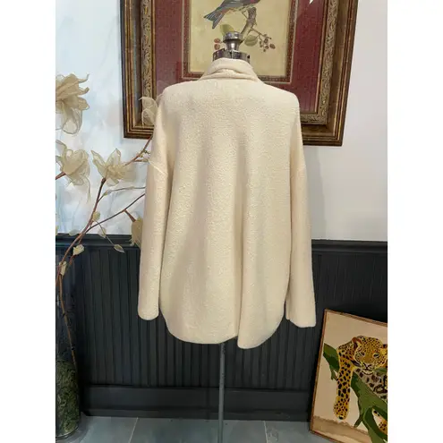 MASAI Copenhagen Cream Boucle Open Front Cardigan Sweater Women’s Medium