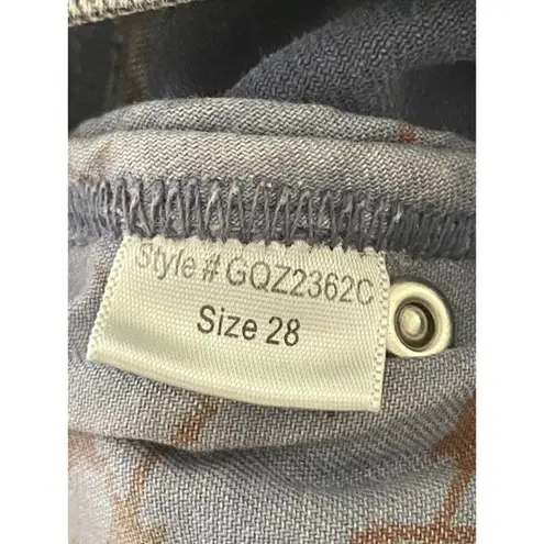 BCBGirls Gray Blue Rock and Roll Bootcut Jeans Women's Size 28 Distressed Studs