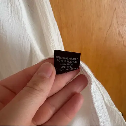 barney's new york Barneys New York Cream Ribbed Mandarin Collar Blouse