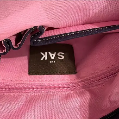 The Sak Boho Knitted Striped Multicolor Crossbody Bag