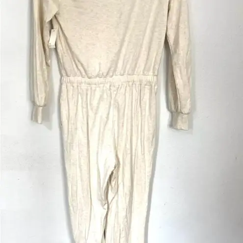 Amazon essential beige jumpsuit NWOT Size M