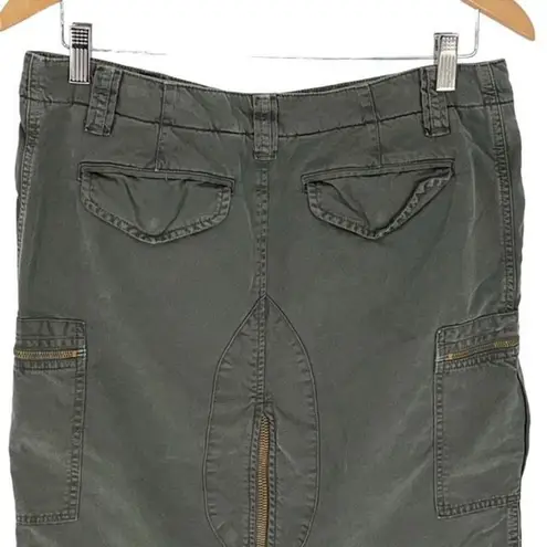 Mason's Women’s Rites Stretch Flat Front Cargo Straight Pencil Skirt Dark Green Size undefined