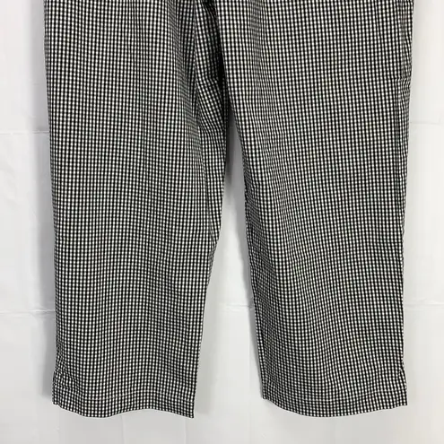 Evan Picone Gingham Stretch Black And White Pants Size 10