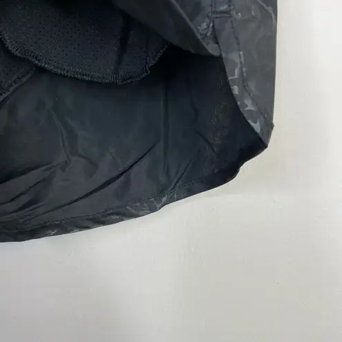 Zyia Active Black Leopard Print Bomber Workout Training Shorts womens L new nwt