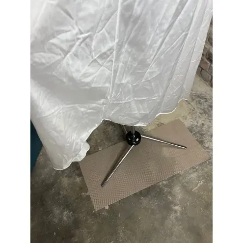 Maidenform negligee slip Vintage white nightgown sheer lace bust