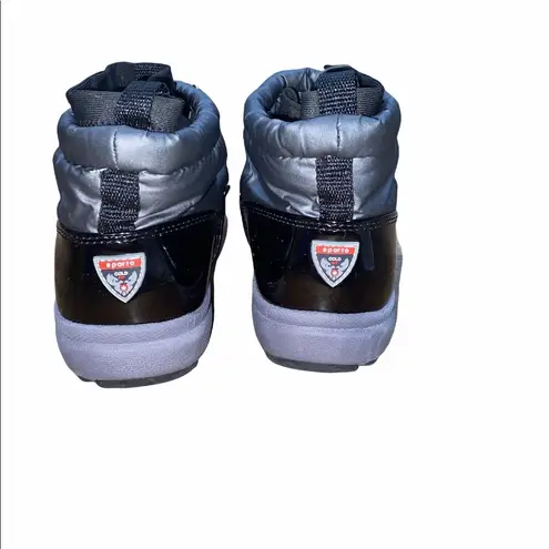 Sporto Tracy size 8 1/2 black slip on waterproof boots