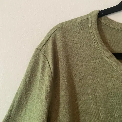 Wilfred Free Forest Green Crewneck Tee T-Shirt Stretch Lounge Women size Medium