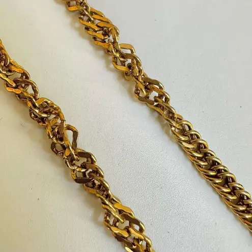 Park Lane gold tone vintage long chain necklace