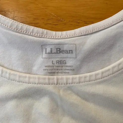 L.L.Bean  Layering Tank Top Beige Basic Hike Outdoor Active, Size L