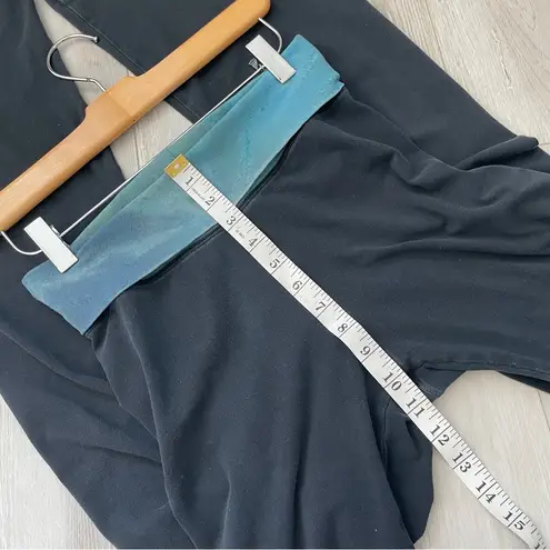 Hard Tail Pants y2k fold over flare womens Black (small) retro lounge casual