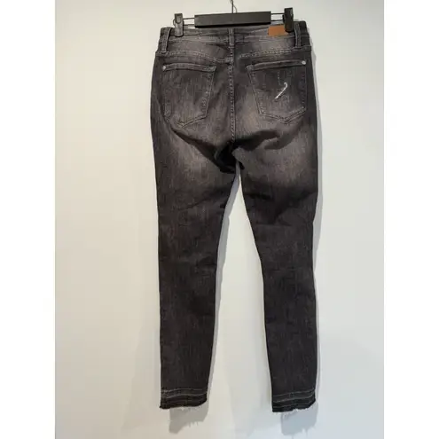 Judy Blue Skinny Jeans Women 28" Distressed Raw Hem Stretch Travel Grunge Punk