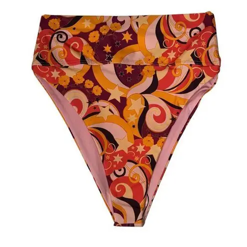 Beach Riot Small Highway Bikini Swim Bottoms High-Waisted Lined Quick-Dry New