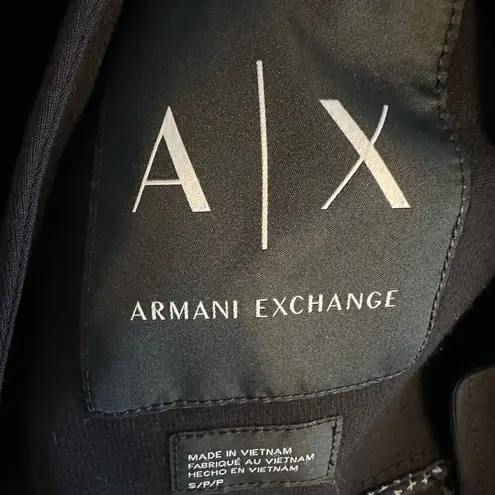 Armani Exchange  Black Relaxed Blazer Pockets 2 Button Classic Viscose Stretch thumbnail 4