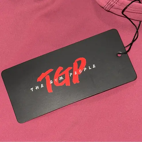 The Gym People NWT Women’s Size S Rose Red Mauve Longline Wirefree Sports Bra