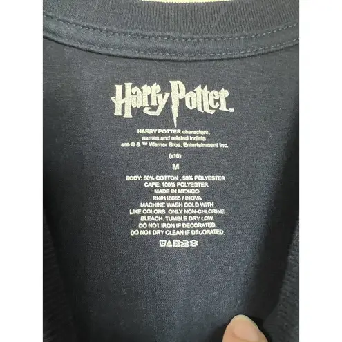 Harry Potter Ravenclaw Cape T Shirt Unisex Size Medium Navy & Yellow Blue