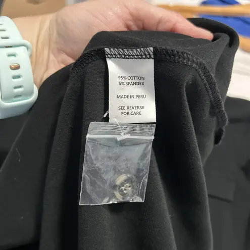 Spartina 449 Spartina Dress Womens XS Black Shirt Dress Long Sleeve Button Front Pockets