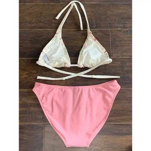 Vix Paula Hermanny Vintage Rare ViX by Paula Hermanny Hand Beaded 2 Piece Bikini Set Bathing Suit S