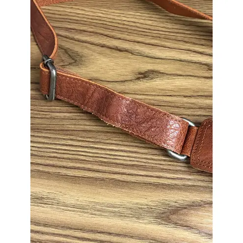 Spikes & Sparrow Leather Belt Bag Waist Pack Cognac Brown Crossbody Utility