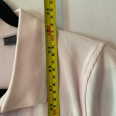 G/Fore Light Pink Golf Polo Shirt Short Sleeve Stretchy Women's size Large