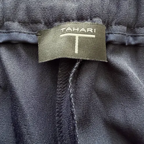 T Tahari Women's Navy Pull On Stretch Ankle Dress Pants Size 10 Officecore - Image 11