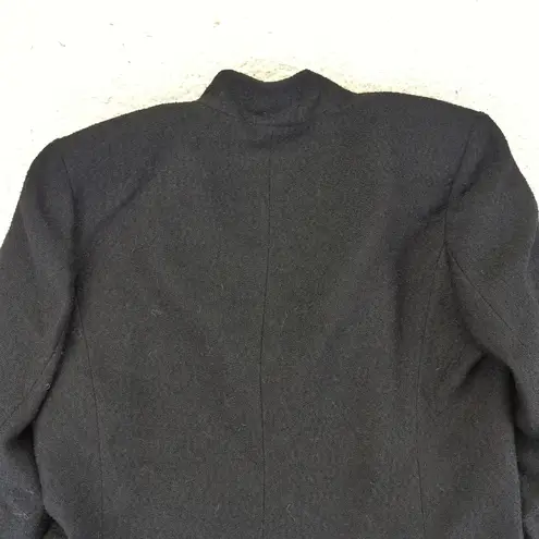 Max Mara Black Wool Blend Suit Blazer Pants Womens 12 Italy Business Casual