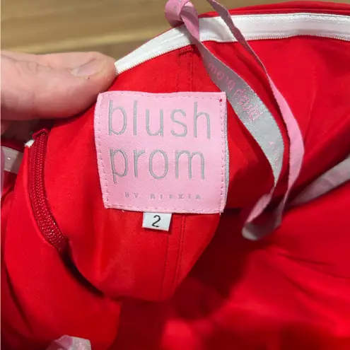 Blush Prom Juniors Red Formal Dress Size 2