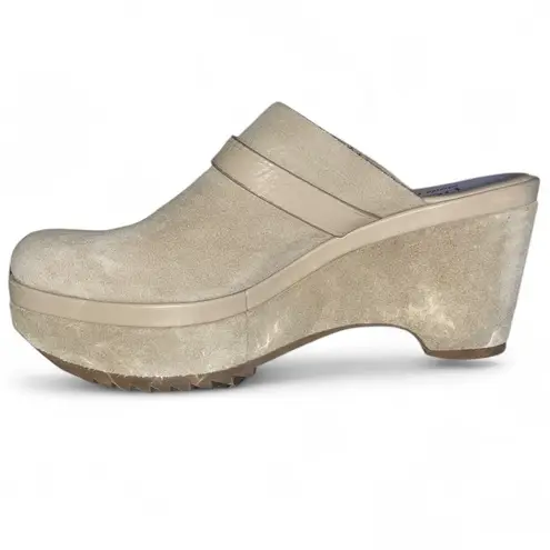 Women’s Pedro Garcia Fabia Suede Clog In Linen Castoro size 10