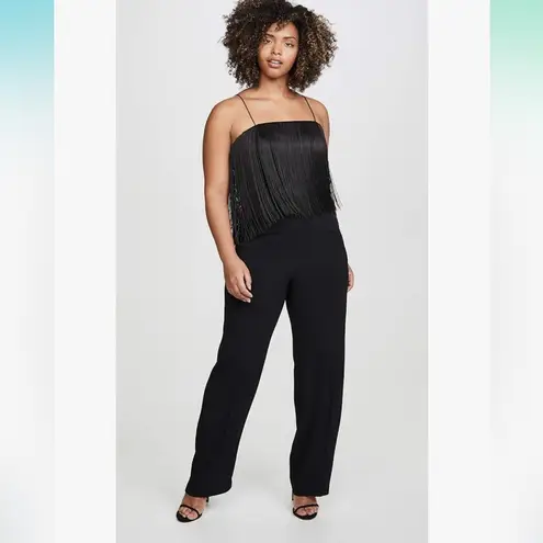 Club Monaco NEW Black Fringe Jumpsuit NWT