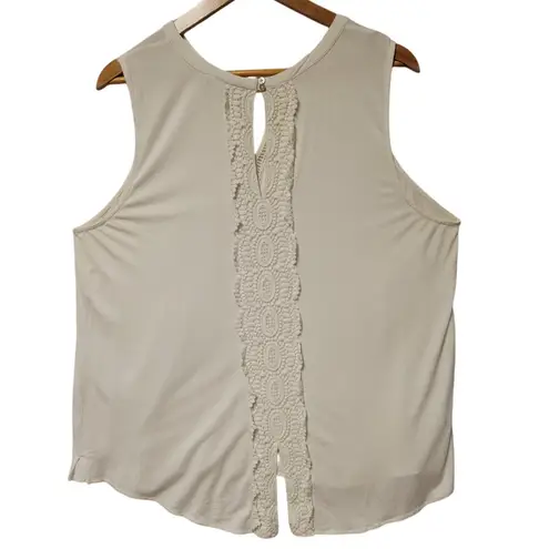 Daniel Rainn Quin Keyhole Crochet Lace Blouse Boho Beachy Coastal Plus Size XXL - Image 2