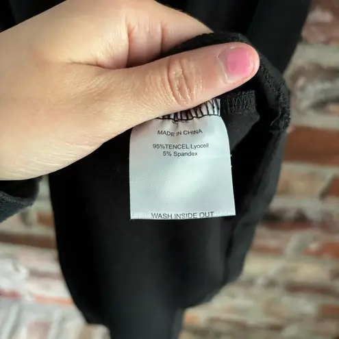 Quince Black Jersey Knit Sleeveless Mini Dress, M