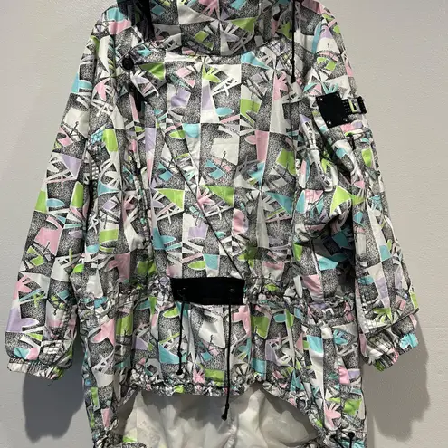 Kaelin Vintage Black w/ Accent One Piece Insulated Ski Suit Womens Size 12 White Size L