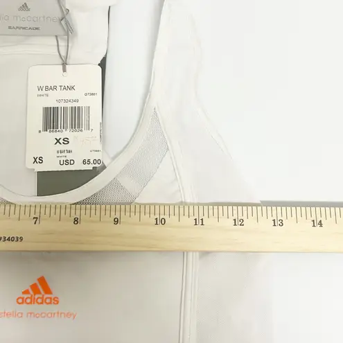NWT Adidas x Stella McCartney Womens Barricade Tennis Workout Tank Top Size XS White