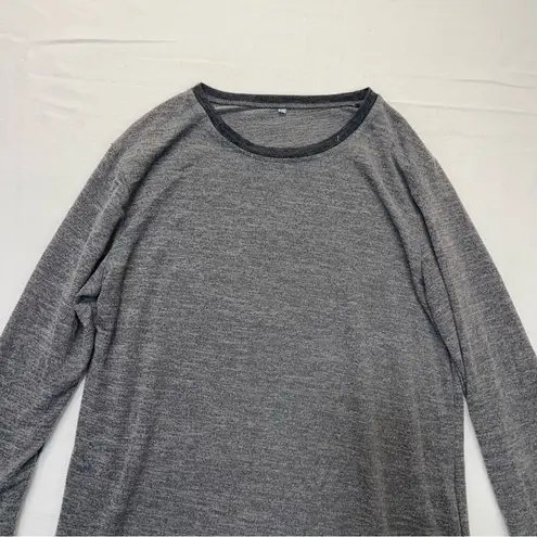Gray Ringer Knit Sweater Women’s Size Large