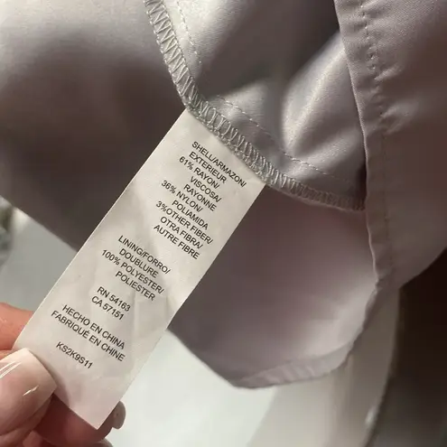 Kensie  SILVER LACE FIT&FLARE 3/4 SLEEVE SCOOP NECK SEMI FORMAL COCKTAIL MINI