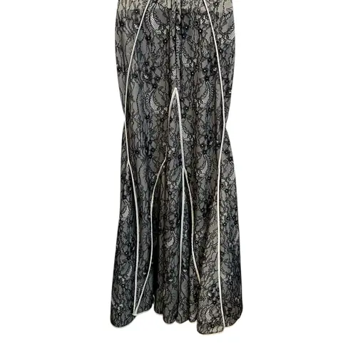 Halston Heritage Sleeveless Lace formal evening Gown size XS NWT MSRP: $695