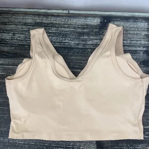 True & Co. Nude Wire Free Seamless Bra S Tan