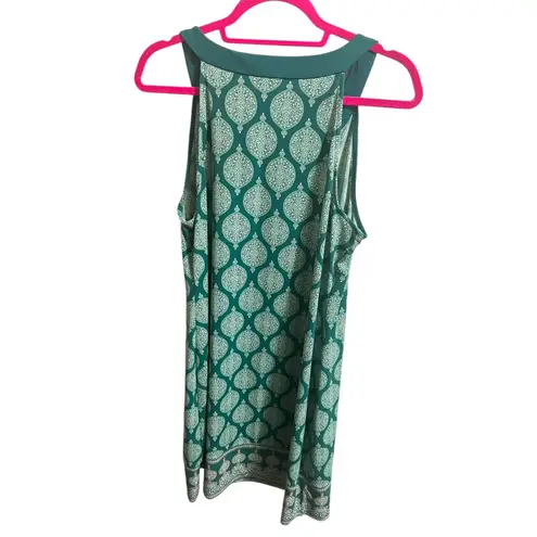 Magnolia Grace Jade Green Alhambra Knit Halter Dress Womens Large Sleeveless