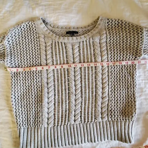 American Eagle 𝅺s outfiter open cable knit light grey Sweater size S/P - Image 5