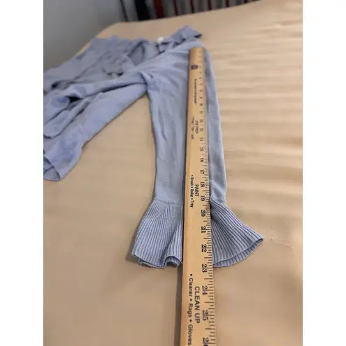 Chadwick's Chadwick’s Women Ruffled Cardigan Open Sweater Size Medium Long Sleeve Ruffle