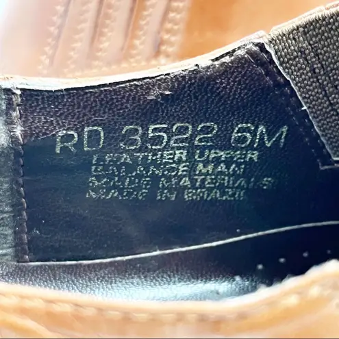 Durango Cognac Leather Western Style Ankle Booties, Size 6